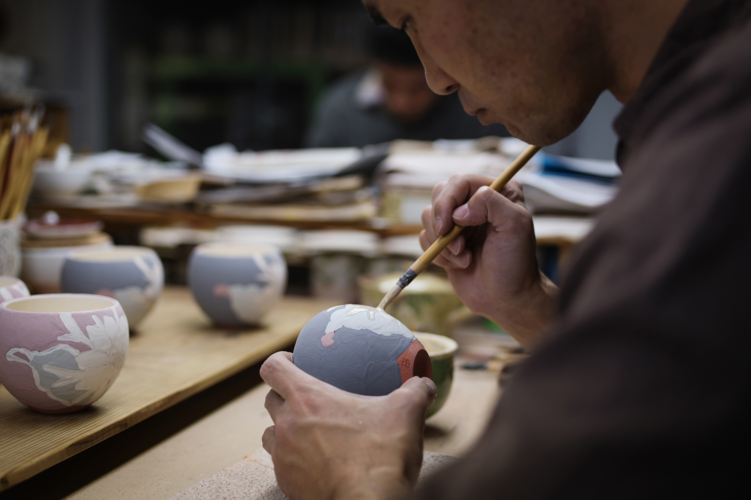 幻の 名茶碗 小久慈焼 唯一の窯元 六代目 熊谷龍太郎 （ 竜太郎 ） 茶碗 幻の 名茶碗 小久慈焼 唯一の窯元 六代目 熊谷龍太郎 （ 竜太郎 ） 茶碗